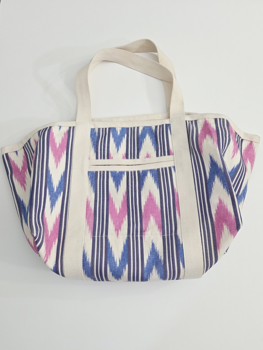 ISABEL MARANT DARWEN IKAT CANVAS TOTE BAG - Picture 5 of 10